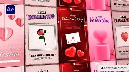 Valentines Day Stories Pack Openers template preview