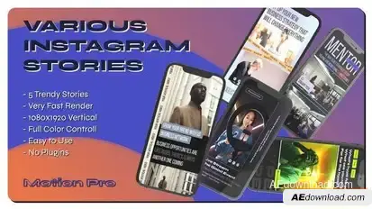 Various Instagram Stories Openers template preview