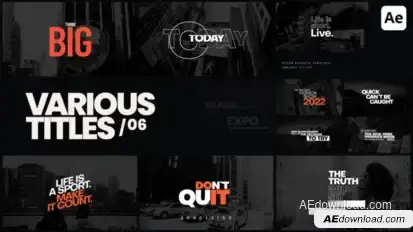 Various Titles 06 Titles template preview