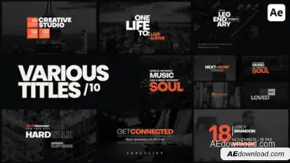 Various Titles 10 Titles template preview