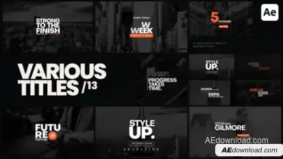 Various Titles 13 Titles template preview