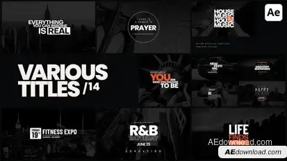 Various Titles 14 Titles template preview
