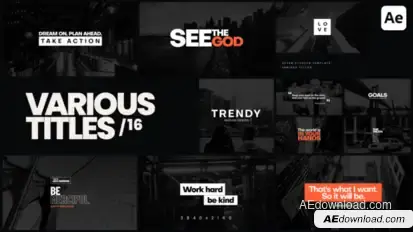 Various Titles 16 Titles template preview