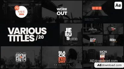 Various Titles 20 Titles template preview