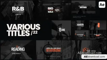 Various Titles 22 Titles template preview