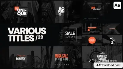 Various Titles 28 Titles template preview