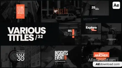 Various Titles 32 Titles template preview
