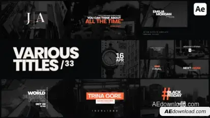 Various Titles 33 Titles template preview