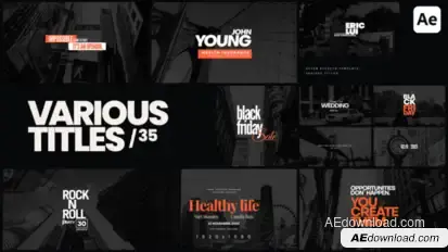 Various Titles 35 Titles template preview