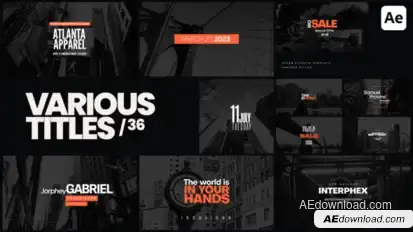 Various Titles 36 Titles template preview