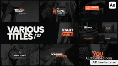 Various Titles 37 Titles template preview