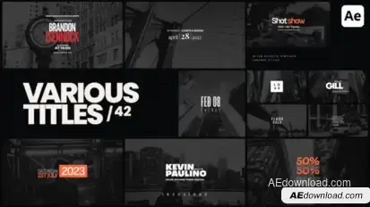 Various Titles 42 Titles template preview