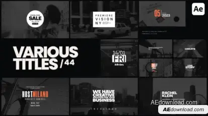 Various Titles 44 Titles template preview