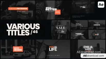 Various Titles 46 Titles template preview