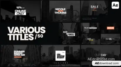 Various Titles 50 Titles template preview