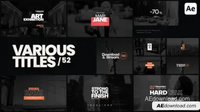 Various Titles 52 Titles template preview