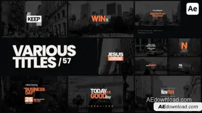 Various Titles 57 Titles template preview
