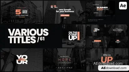 Various Titles 61 Titles template preview