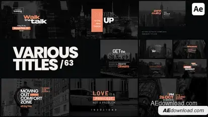 Various Titles 63 Titles template preview