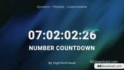 Versatile Number Countdown Infographics template preview