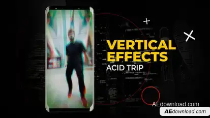 Vertical Acid Trip Effects | After Effects Elements template preview