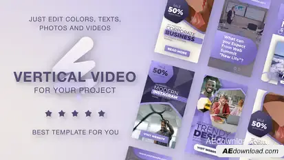 Vertical Agency Promo - Marketing Reels Video Displays template preview