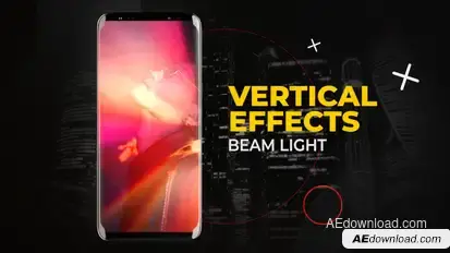 Vertical Beam Light Effects | After Effects Elements template preview