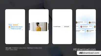 Vertical Brand Intro Openers template preview