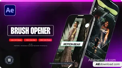 Vertical Brush Opener Openers template preview
