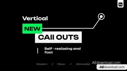 Vertical Call Outs Elements template preview