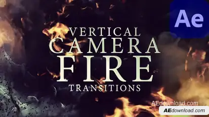 Vertical Camera Fire Transitions Elements template preview