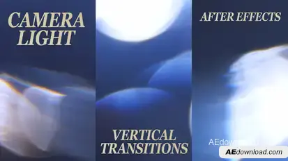 Vertical Camera Light Transitions | Instagram Reels Stories TikTok Elements template preview
