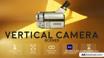 Vertical Camera Scenes Elements template preview