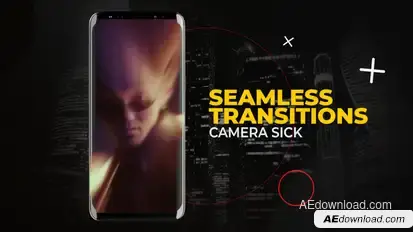 Vertical Camera Sick Transitions | After Effects Elements template preview