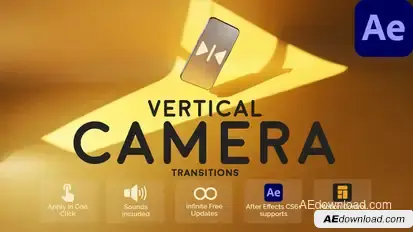 Vertical Camera Transitions for After Effects Elements template preview