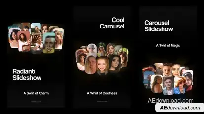 Vertical Carousel Slideshow Openers template preview