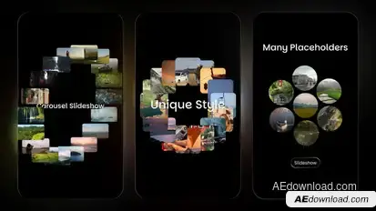 Vertical Carousel Slideshow Openers template preview