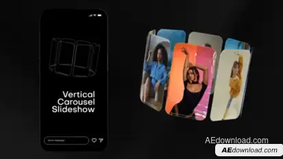 Vertical Carousel Slideshow Openers template preview