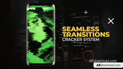 Vertical Cracker System Transitions | After Effects Elements template preview