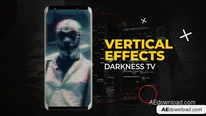 Vertical Darkness TV Effects | After Effects Elements template preview