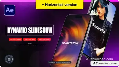 Vertical Dynamic Slideshow Openers template preview