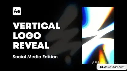 Vertical Elegant Logo Reveal Logo Stings template preview