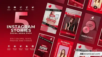 Vertical Fashion Promo Video Displays template preview