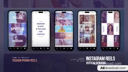 Vertical Fashion Promo Reels Product Promo template preview