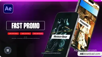 Vertical Fast Promo Product Promo template preview