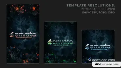Vertical Flame Logo Openers template preview