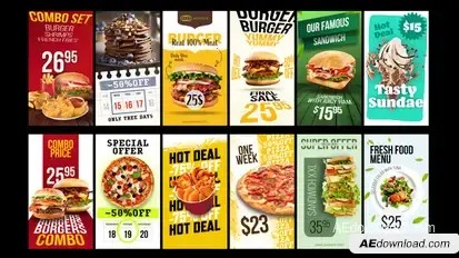 Vertical Food Promo Product Promo template preview
