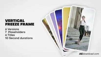 Vertical Freeze Frame Openers template preview