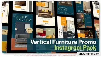 Vertical Furniture Promo - Instagram Pack Openers template preview