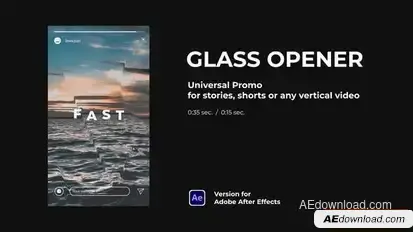 Vertical Glass Opener for Stories Openers template preview